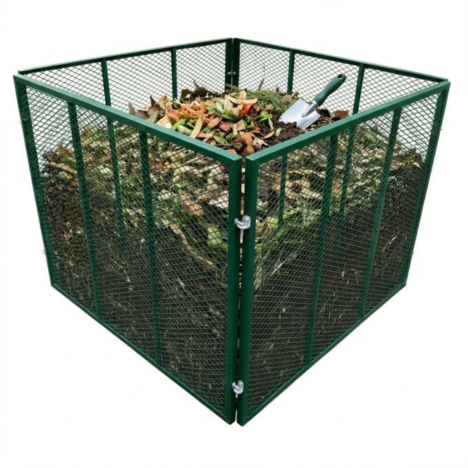 Relaxdays Metalen Planter Groen