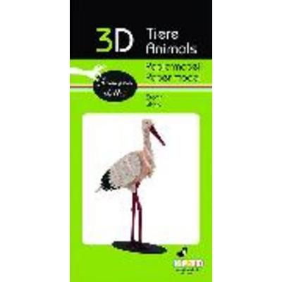 3D Papiermodell. Storch