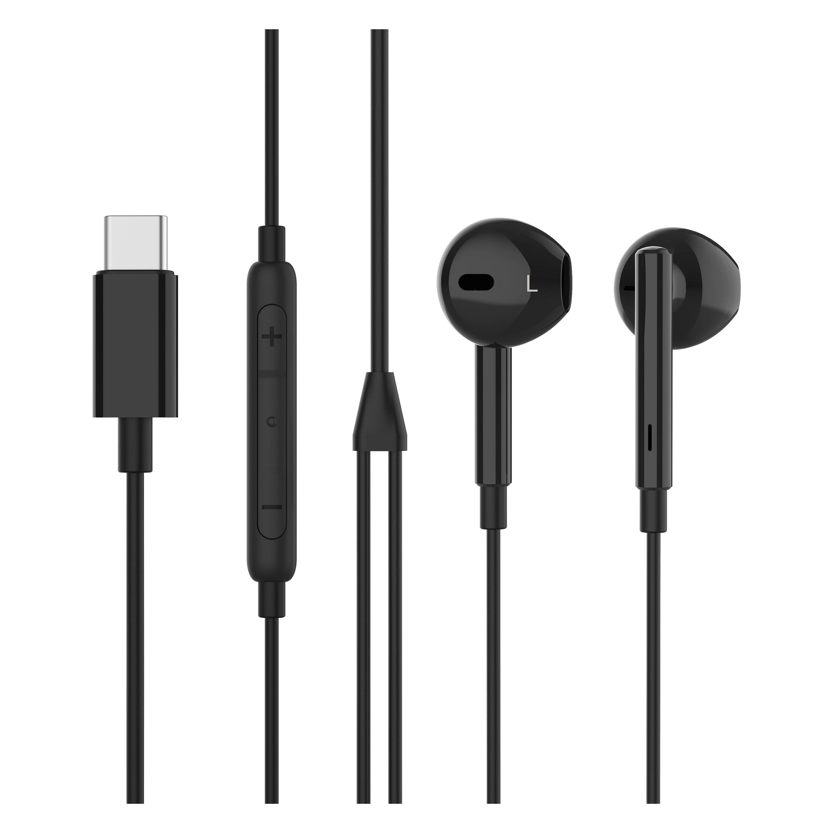 Unisynk 10396 headphones/headset Wired In-ear Calls/Music USB Type-C Black (Kabelgebunden) (10396)
