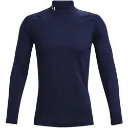 UNDER ARMOUR ColdGear Fitted Mock Sportshirt Herren 410 - midnight navy/white XL