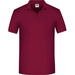 James & Nicholson Herren Bio Workwear Polo JN874 wine 5XL