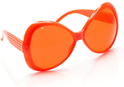 Brille "XXL-Hippie", orange