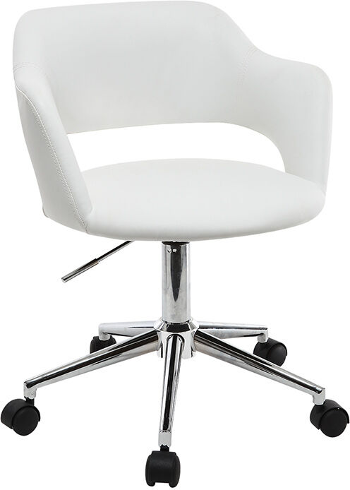 Miliboo Design-Bürostuhl Weiß JESSY