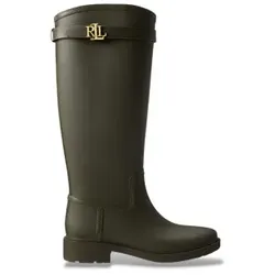 Lauren Ralph Lauren für Damen. 802980678003 Hohe Gummistiefel Portiah in Olivgrün (36), Kunststoff, Wohnung, Keine, Lässig, Draußen