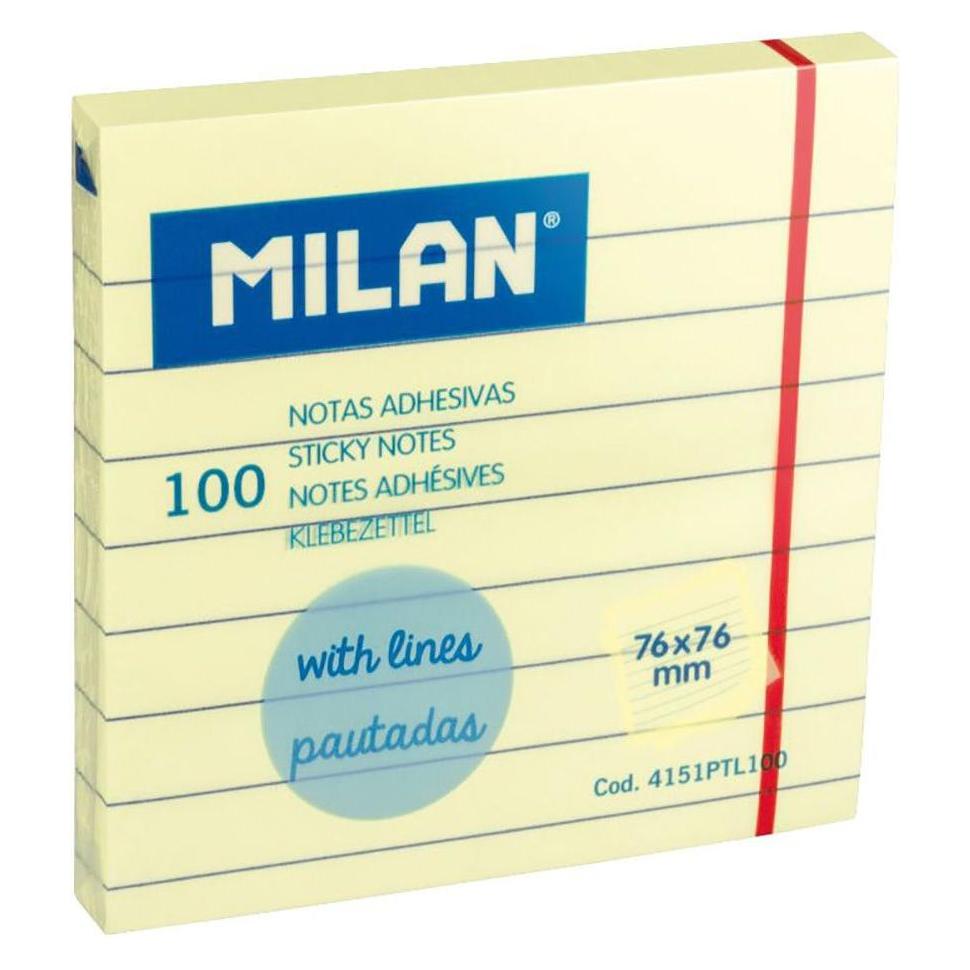 Milan Selbstklebende Notizzettel 76x76 /100K Linie (76 x 76 mm) (37992364)