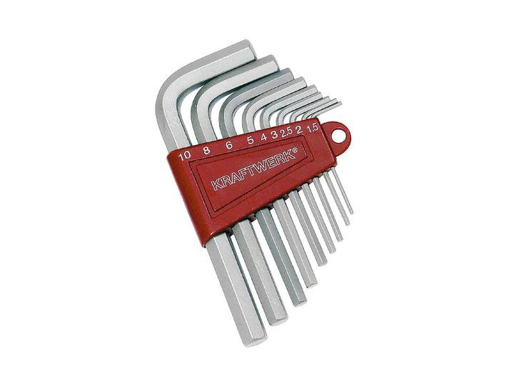 Kraftwerk Winkelsechskant-Stiftschlüssel-Satz 1.5-10 mm 9-tlg.