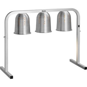 Bartscher Wärmebrücke I3WL820, 114267, 2/1 GN, 3 Infrarotlampen, Aluminium, 825 Watt