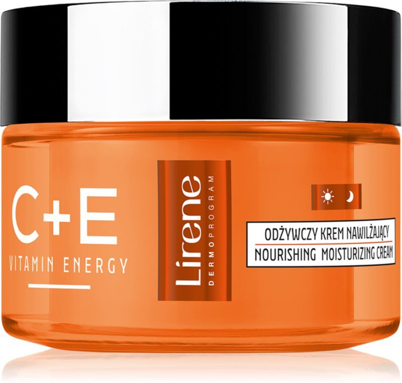 Lirene Vitamin Energy C+E Hautcreme zum nähren und Feuchtigkeit spenden 50 ml