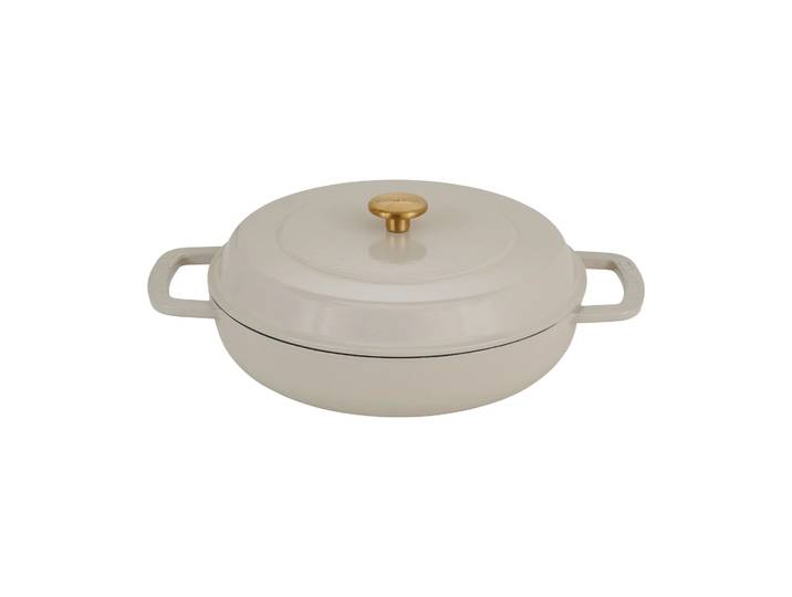 Combekk Sauteuse Combekk Enameled en fonte émaillée Ø28 cm Sand-gold knob