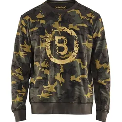 Sweatshirt "9408" Limited - S - oliv/schwarz