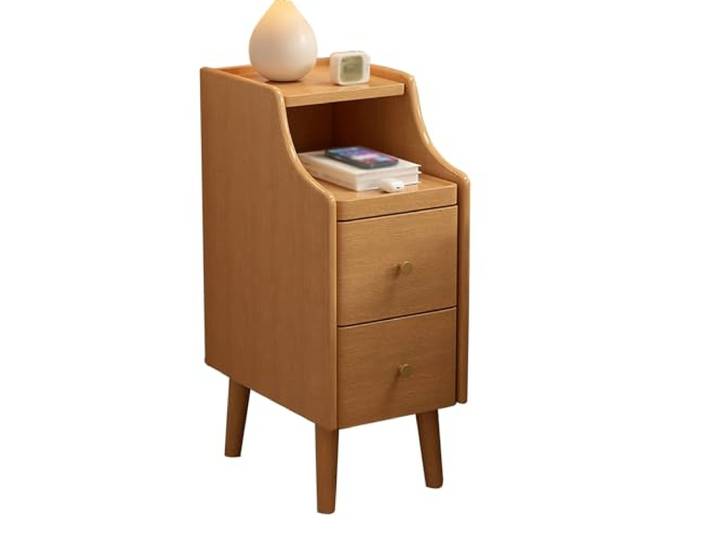 Nachttisch, Nachttisch for Schlafzimmer, Kommode, Organizer(C,25x40x60cm)