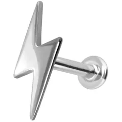 14 Karat Gold Labret mit Push Fit BLITZ