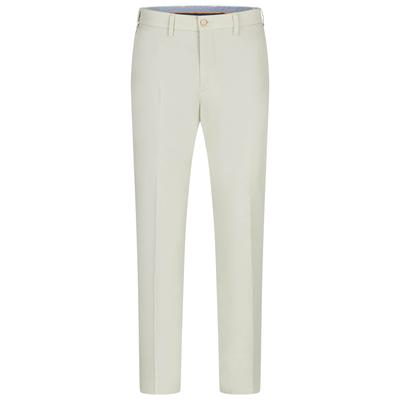 Chinohose BRÜHL "Lisburn", Herren, Gr. 94, EURO-Größen, beige (altweiß), 98% Baumwolle, 2% Elasthan, unifarben, lang, Hosen Chinohose, mit Gürtelschlaufen am Bund