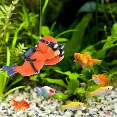 Uplift Treasures Mini Diver Mermaid Aquarium Decor Set Mini Diver Mermaid Aquarium Decor Set