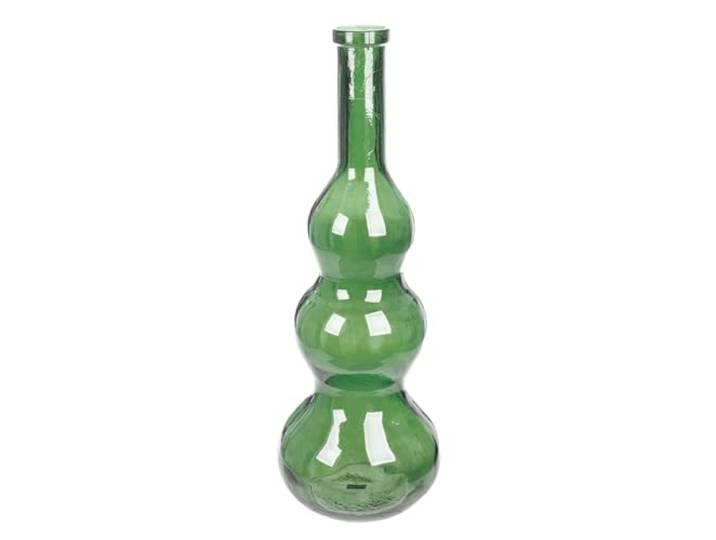 GILDE Vase balleros en Verre - Forme bombée - Vert - Hauteur 75 cm x Ø 27 cm