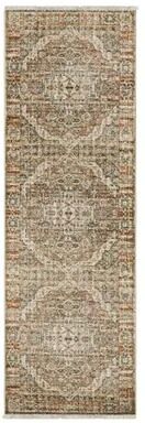 Mohawk Home Annabel Green/Orange Traditional Area Rug