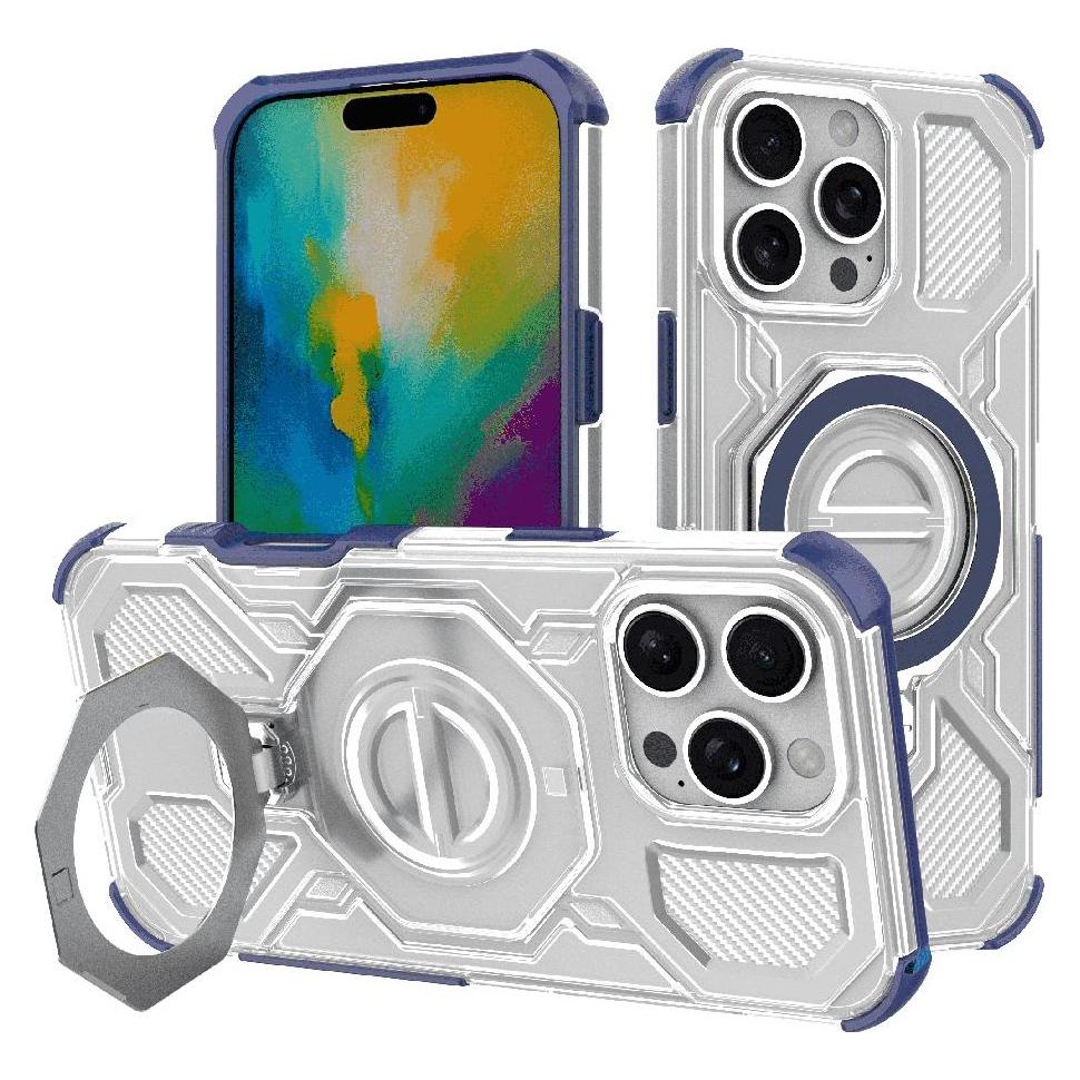 Techsuit - Carbon Shield PRO - iPhone 16 Pro - Blue Transparent (Apple iPhone 16 Pro) (59456598)