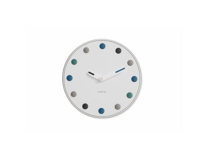 Onzeno Wanduhr Design Weiß 42/42 cm, 42x42x3 cm, Dekoration, Uhren, Wanduhren