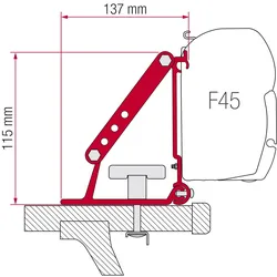 Fiamma Halterung Kit Auto F35 Pro Dachmontage
