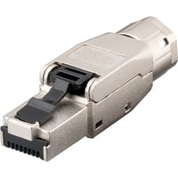 CAT 8.1 feldkonfektionierbarer RJ-45 Stecker, STP Metallgehäuse