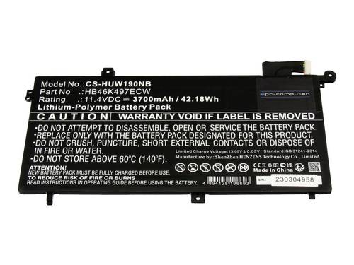 Ipc-computer Notebook-Akku Akku HB46K497ECW REPLACE 11.40V 3700 mAh
