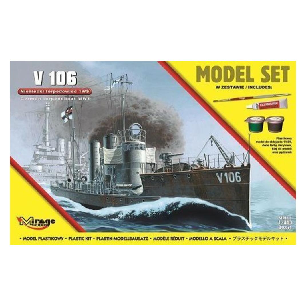 Mirage Hobby V 106 German WWI Torpedo Ship(Model Set (840064)