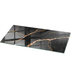 TISCHPLATTE 125x50 cm Marmormuster mit Adern