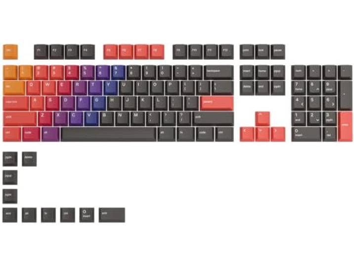 GLORIOUS GPBT Keycaps Celestial Fire US Lay-out Sets