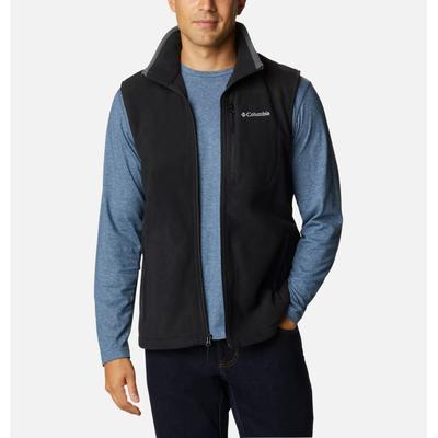 Fleeceweste COLUMBIA "Fast Trek™ Fleece Vest", Herren, Gr. M, schwarz, Fleece, Obermaterial: 100% Polyester, hoch geschlossener Ausschnitt, Westen Fleeceweste, mit Reißverschluss, schnell trocknend, aus Fleece