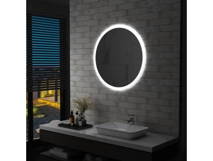 Miroir à LED - MOTHINESSTO - LY1912 - 80 cm - Argenté - IP 44