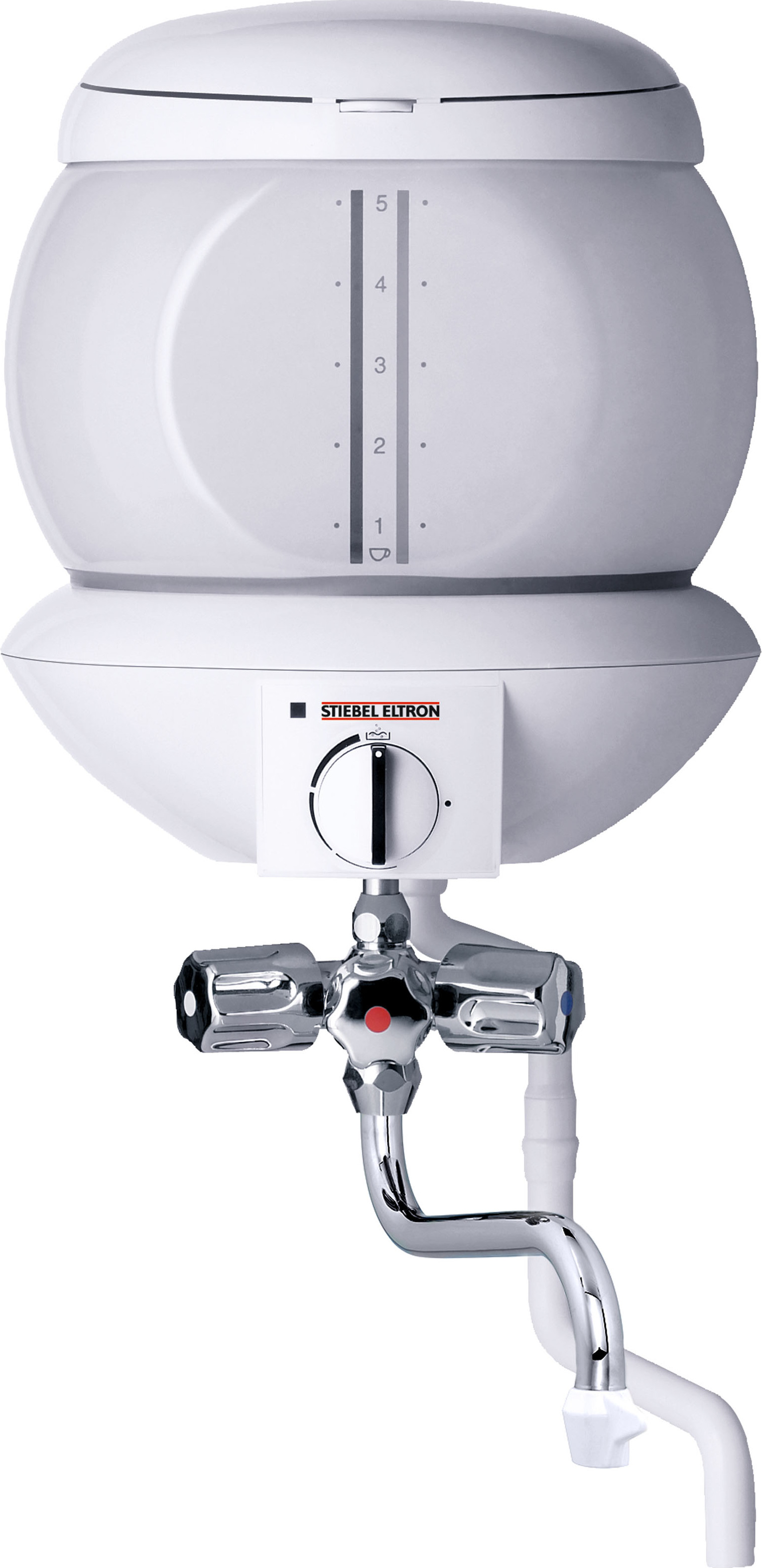 STIEBEL ELTRON Kochendwassergerät EBK 5 GA, Glas, 5 Liter, Dreigriff-Füll- und Ablaufarmatur, 74287