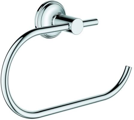 Grohe Essentials Authentic Papierhalter 40657001 chrom, ohne Deckel, verdeckte Befestigung