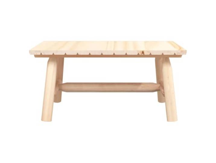 KTHLBRH Couchtisch 90 x 50 x 41 cm Massivholz Fichte Rot Stabile Struktur, 2,5 cm dicke Platte, Montage erforderlich, ideal für Snacks und Getränke