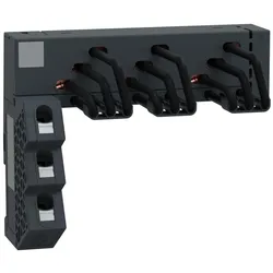 Schneider Electric GV2G3LA Drehstrom-Sammelschienensystem, 63A, 3 Abgangsstellen, Einspeisung Links, 45mm Abstand