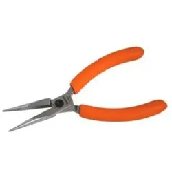 Irimo, Zange, Präzisions-Spitzzange, gezahnte Backen, PVC-Griffe, 144 mm (144 mm)