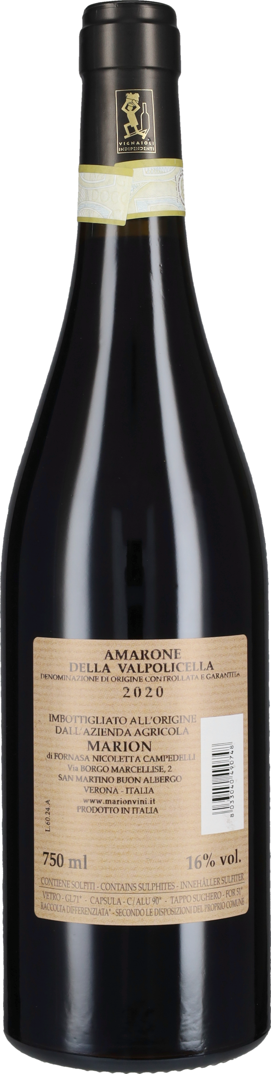 Amarone della Valpolicella Marion 2020