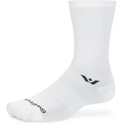 Swiftwick, Unisex, Sportsocken, Aspire Crew Circuit (43 - 45), Weiss