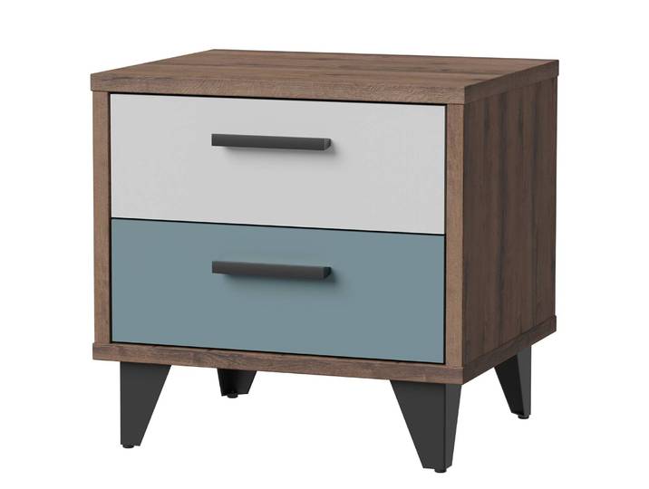 Table de chevet Waterford 50 x 48 x 42cm Multicolore/Imitation chêne tourbe