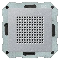 Gira Lautsprecher UP-Radio RDS System 55 F Alu, Schalter + Taster, Silber