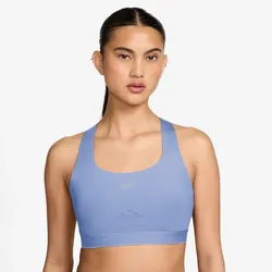 NIKE Swift High-Support Padded Sport-BH Damen 468 - aluminum/reflective silv M
