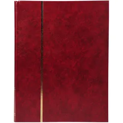 Exacompta, Fotoalbum, Briefmarkenalbum aus Halbleder (30.50 x 22.50 cm)