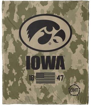 NCAA COL 575 Iowa OHT Special OPS Silk Touch Throw