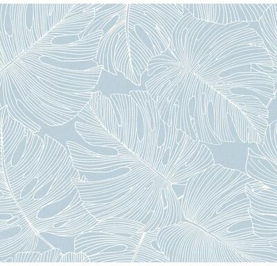Seabrook Designs Tarra Monstera Leaf Unpasted Wallpaper