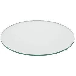 Relaxdays Glasplatte 8mm ESG Transparent