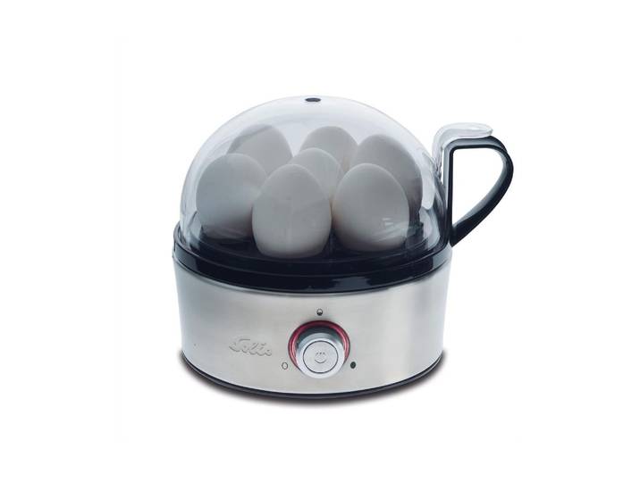 SOLIS OF SWITZERLAND Eierkocher Egg Boiler & More 8272 7 Eier , silber (silberfarben), B:17cm H:16cm T:17cm, Eierkocher, Eierkocher