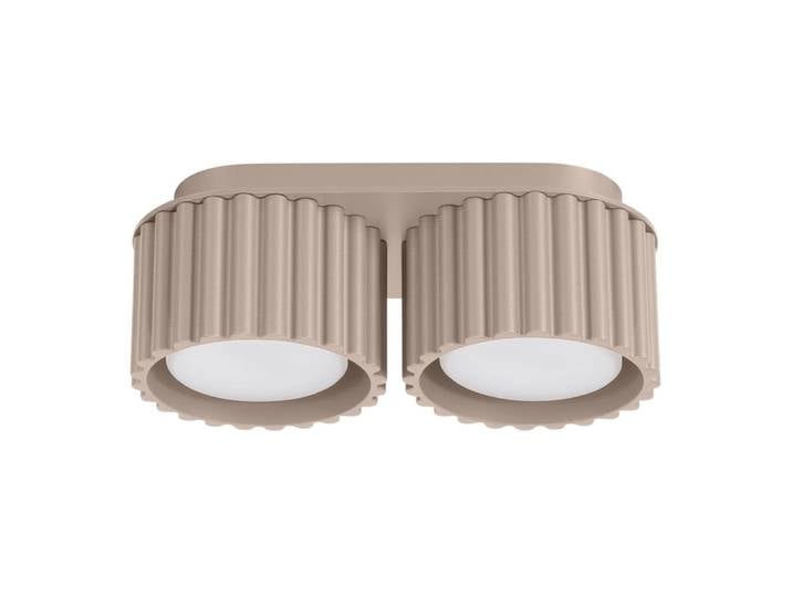 Plafonnier Aluminium Taupe Gx53 2 Aura