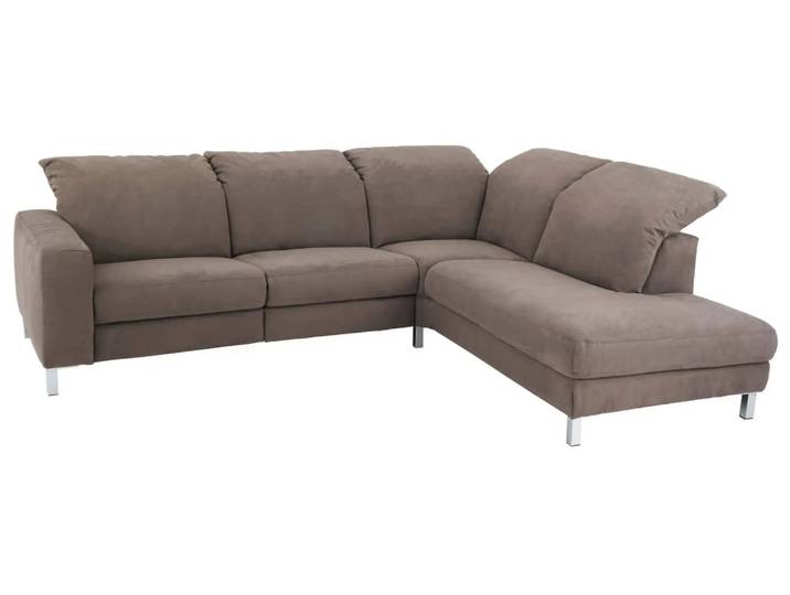 Ecksofa Hohoe Basic Candy / Farbe: Asphalt / Material: Leder Basic