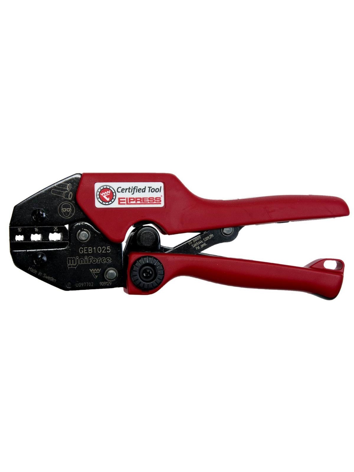 Elpress Miniforce-tool geb1025 for preins. & unins. end terminals 10-25mm2