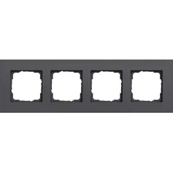 Gira 0214408 Abdeckrahmen 4f Gira Esprit Alum.Anthrazit(lack.)