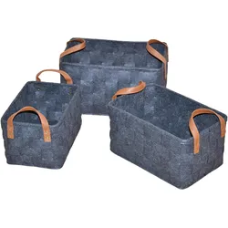 Möbel Direkt Online, Aufbewahrungskorb, Karo (47 cm, 3x)